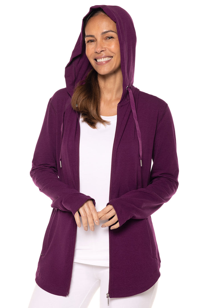 Women's LumaLeo Zip-Up Hoodie | Rich Plum