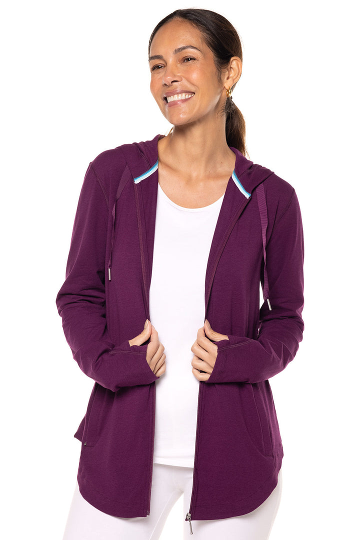 Women's LumaLeo Zip-Up Hoodie | Rich Plum