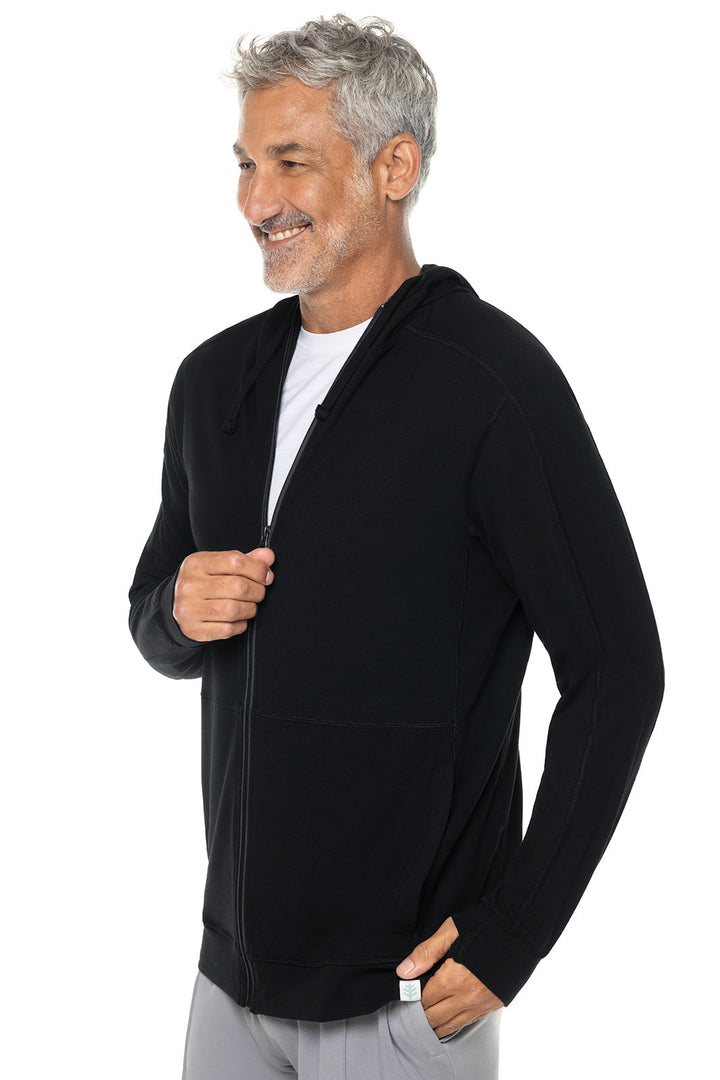 Men's LumaLeo Zip-Up Hoodie | Black