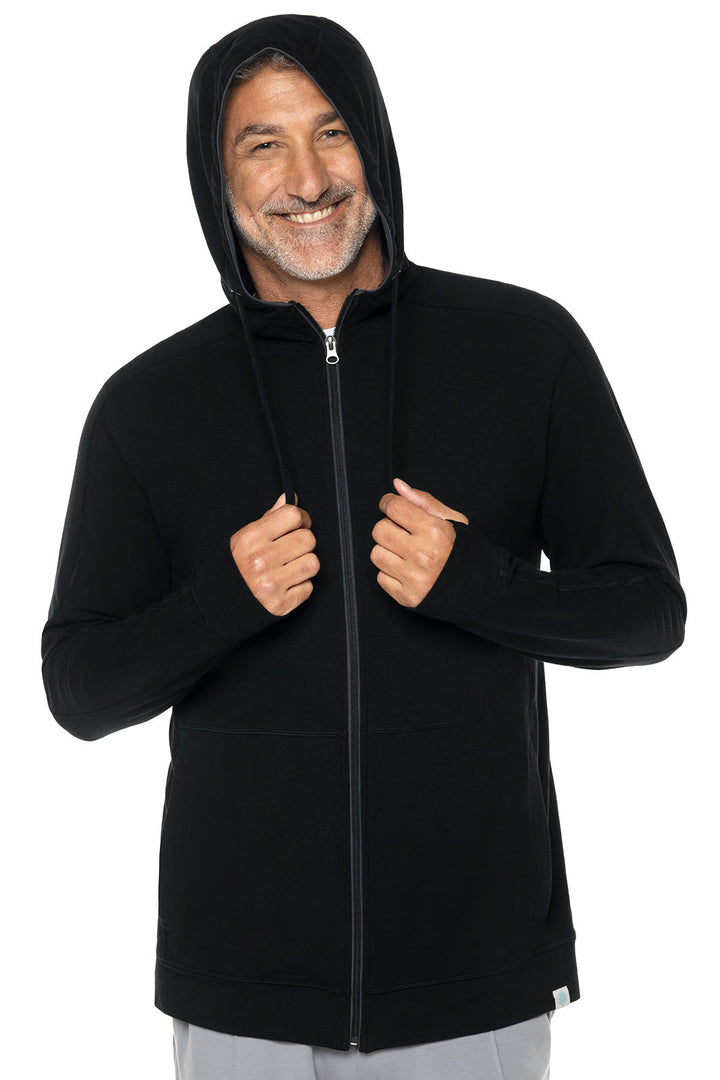 Men's LumaLeo Zip-Up Hoodie | Black