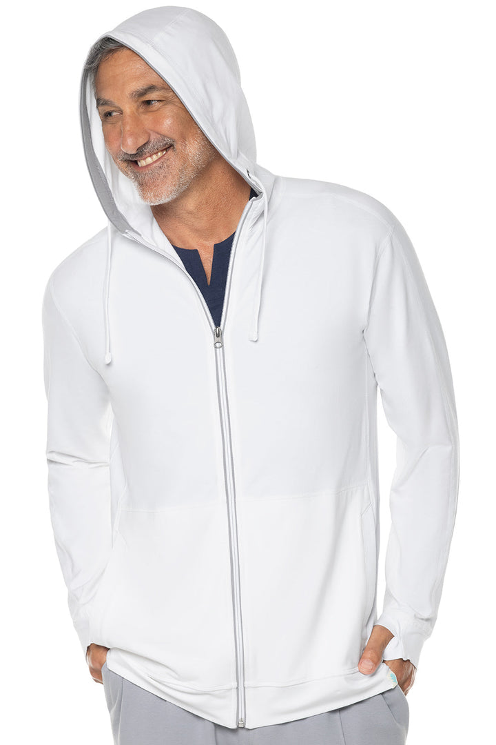 Men's LumaLeo Zip-Up Hoodie | White