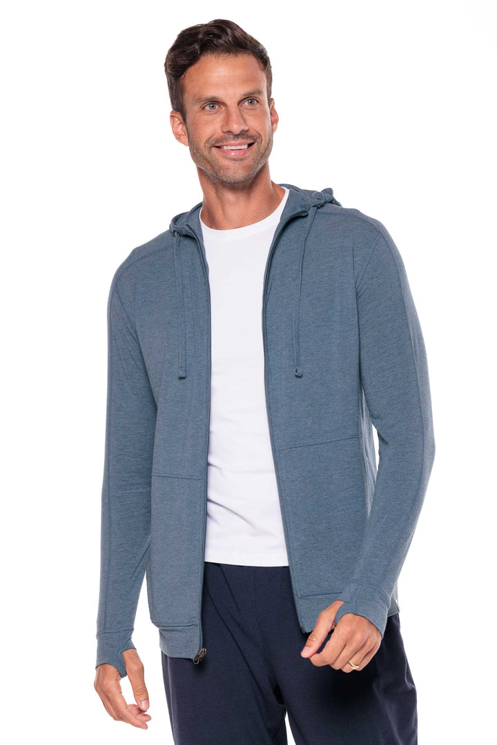 Men's LumaLeo Zip-Up Hoodie | Tidal Blue Heather