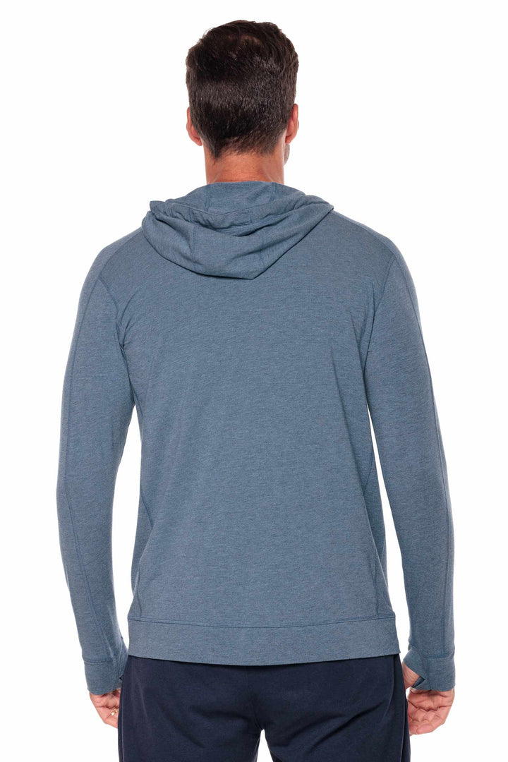 Men's LumaLeo Zip-Up Hoodie | Tidal Blue Heather