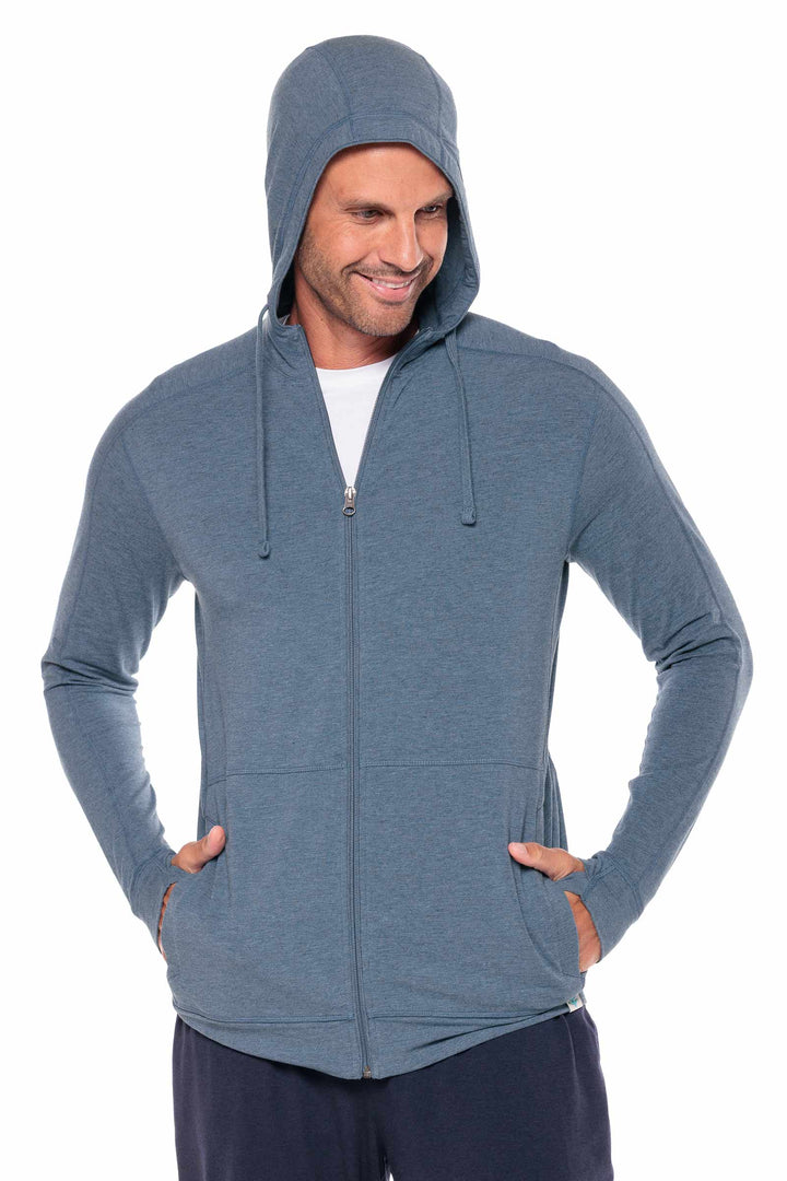 Men's LumaLeo Zip-Up Hoodie | Tidal Blue Heather