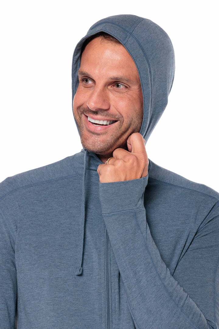 Men's LumaLeo Zip-Up Hoodie | Tidal Blue Heather