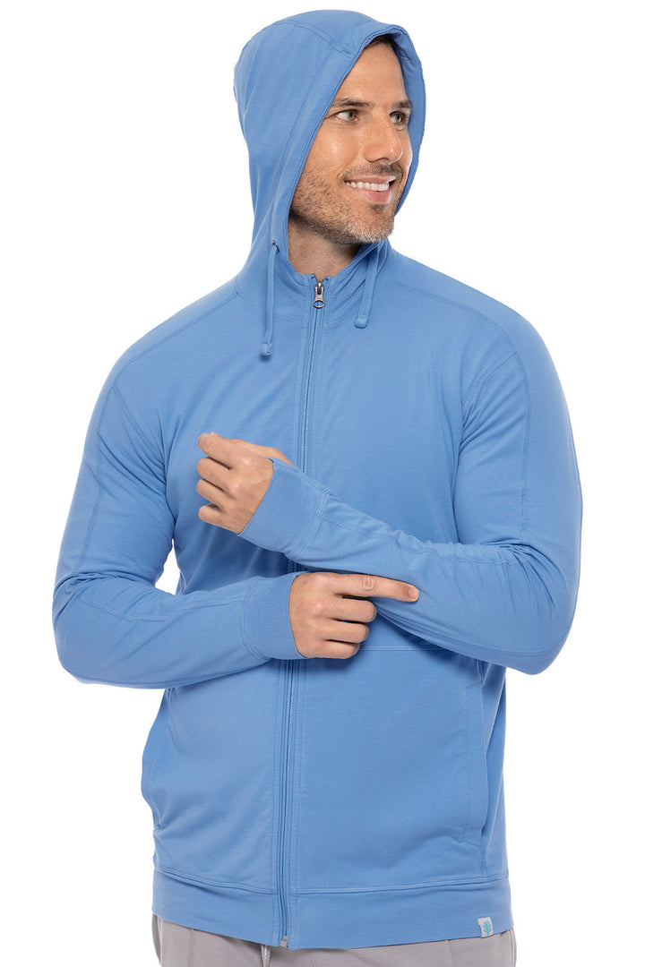 Men's LumaLeo Zip-Up Hoodie | Clear Sky Blue