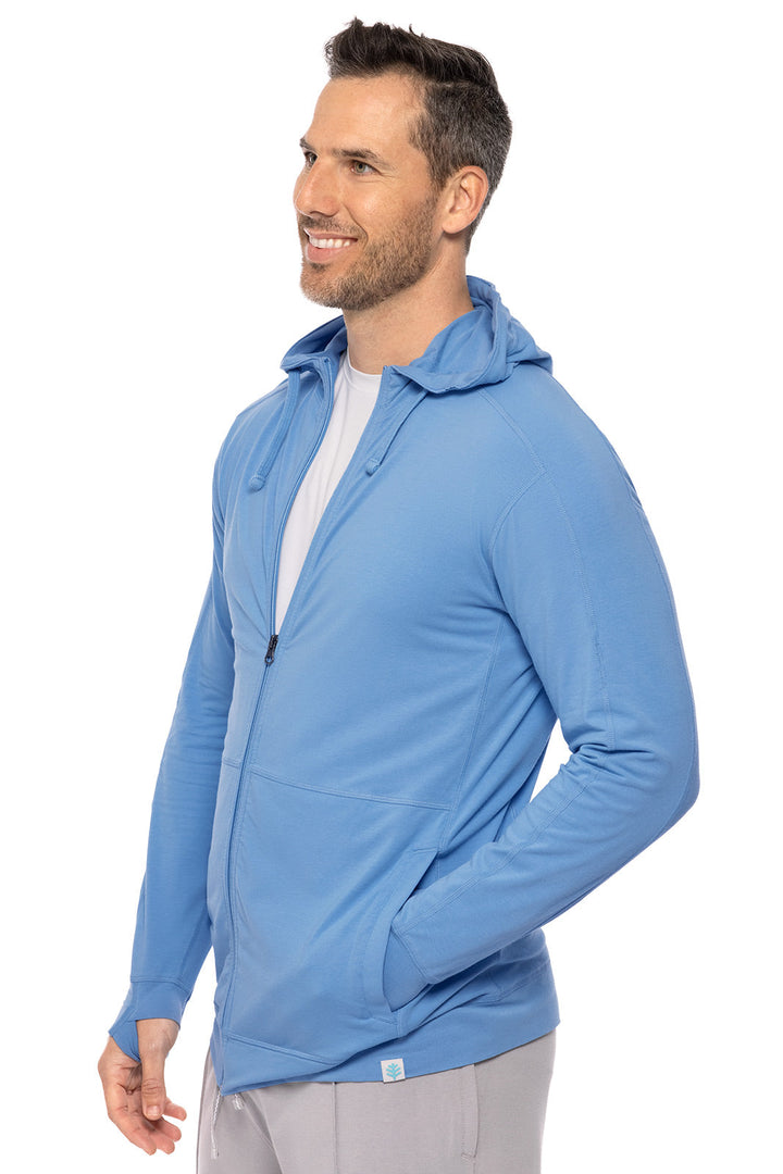 Men's LumaLeo Zip-Up Hoodie | Clear Sky Blue