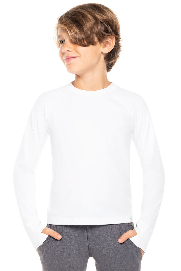 Kid's LumaLeo Long Sleeve T-Shirt | White