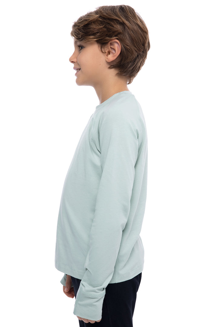 Kid's LumaLeo Long Sleeve T-Shirt | Misty Aqua