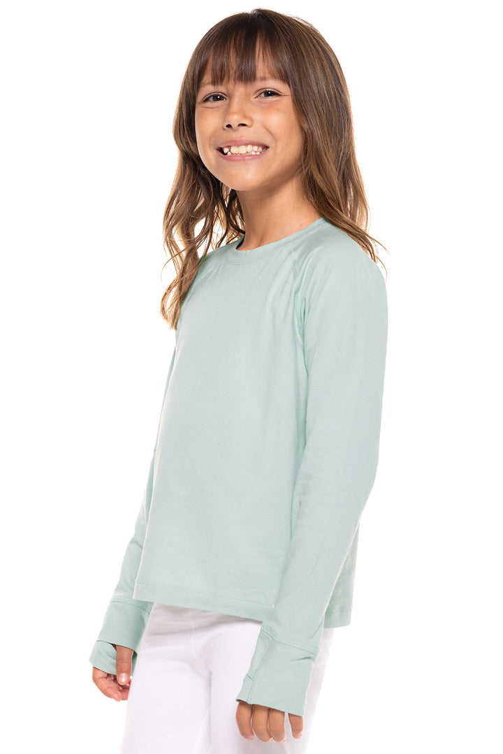 Kid's LumaLeo Long Sleeve T-Shirt | Misty Aqua