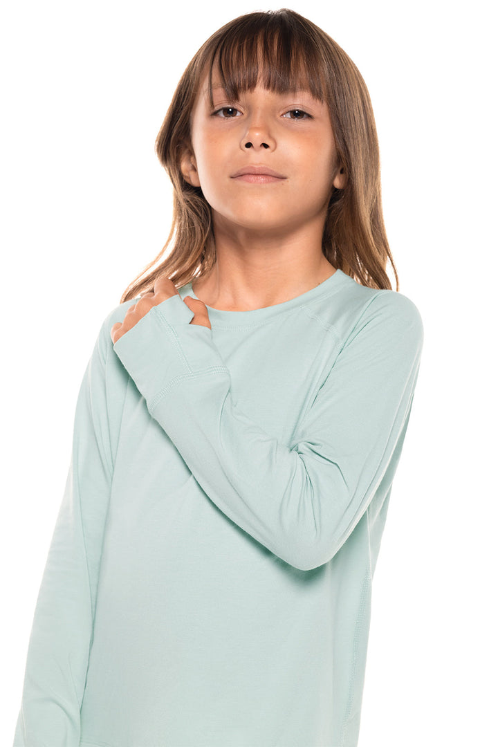 Kid's LumaLeo Long Sleeve T-Shirt | Misty Aqua