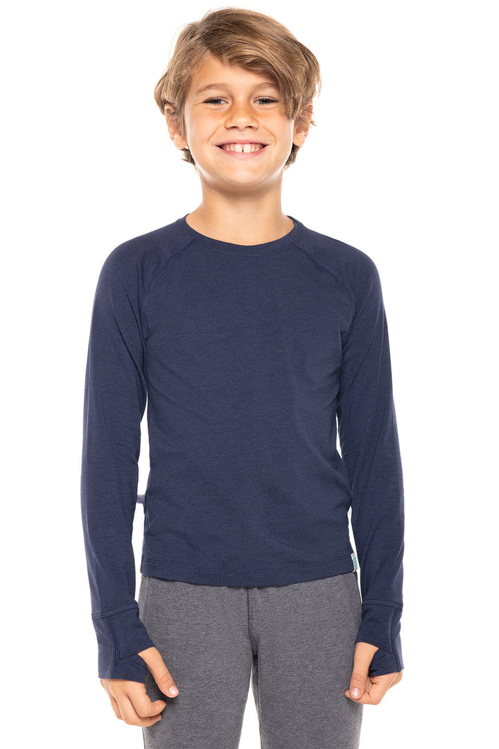 Kid's LumaLeo Long Sleeve T-Shirt | Navy