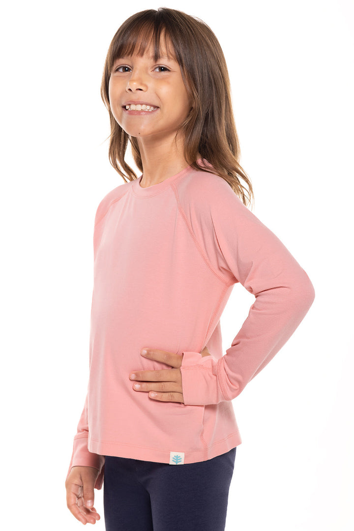 Kid's LumaLeo Long Sleeve T-Shirt | Peachy Pink