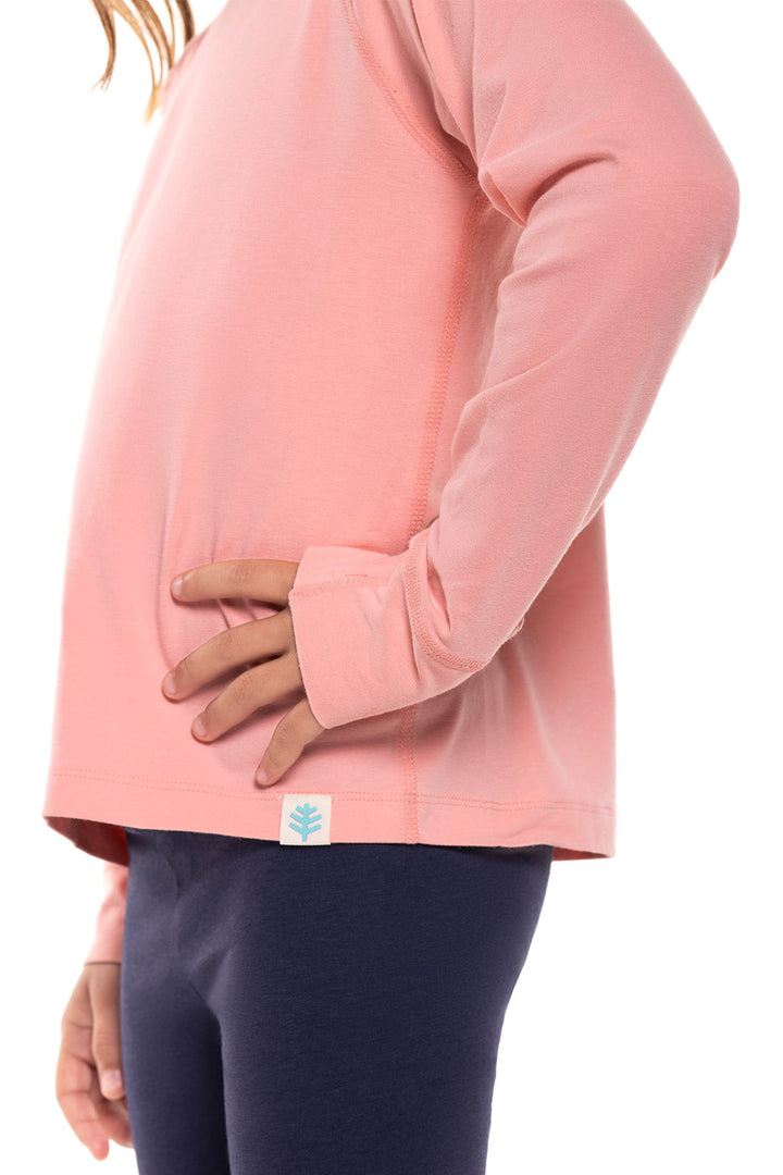 Kid's LumaLeo Long Sleeve T-Shirt | Peachy Pink