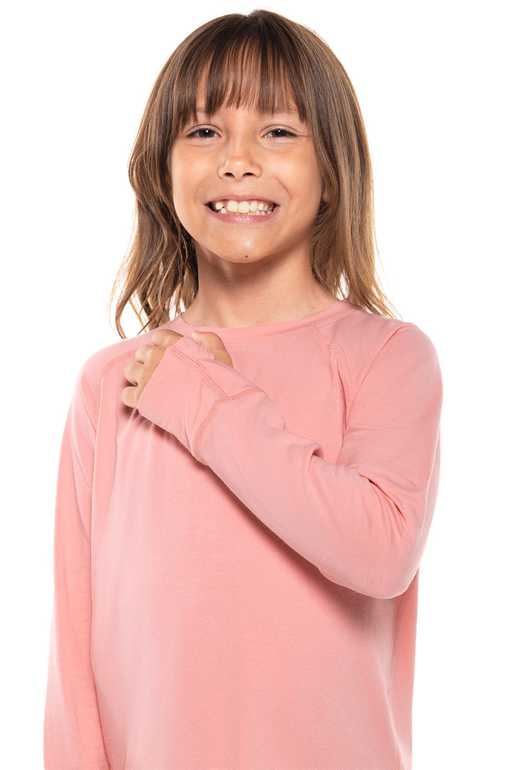 Kid's LumaLeo Long Sleeve T-Shirt | Peachy Pink