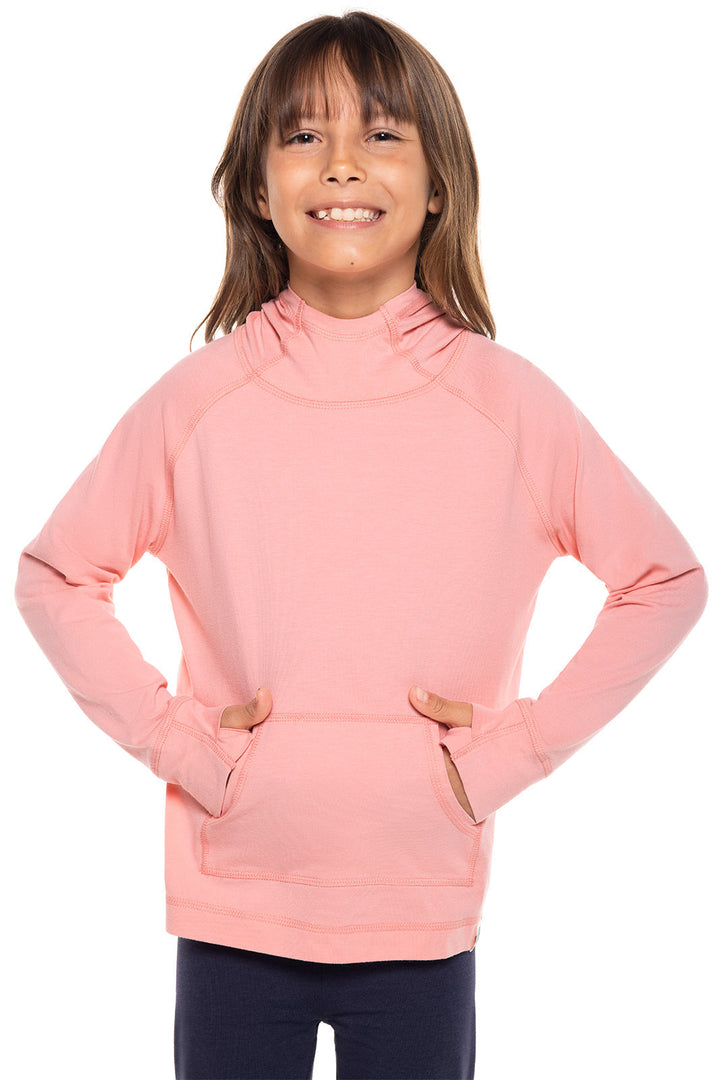 Kid's LumaLeo Hoodie | Peachy Pink