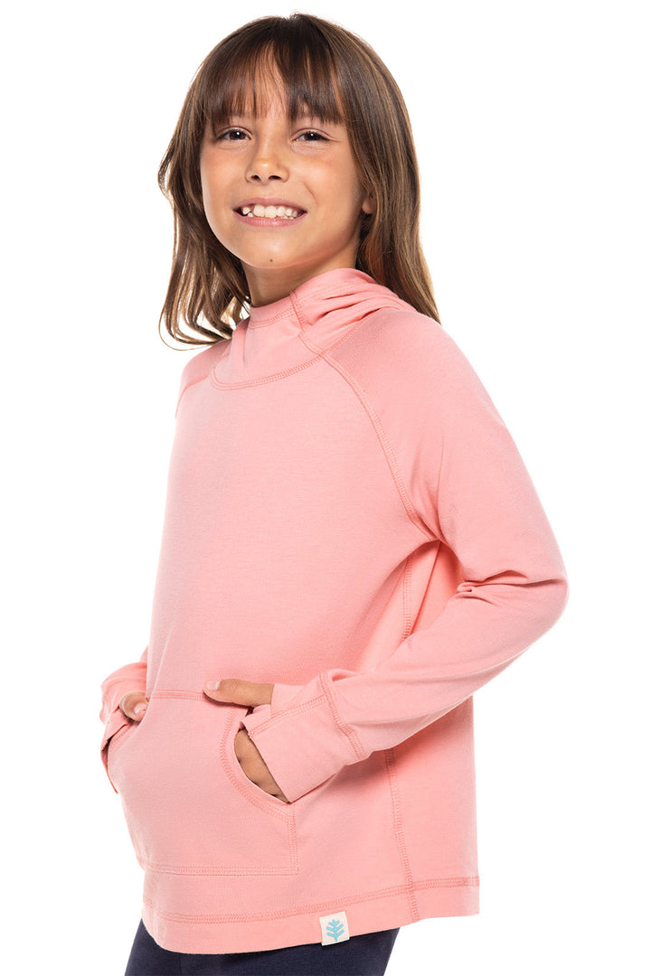 Kid's LumaLeo Hoodie | Peachy Pink