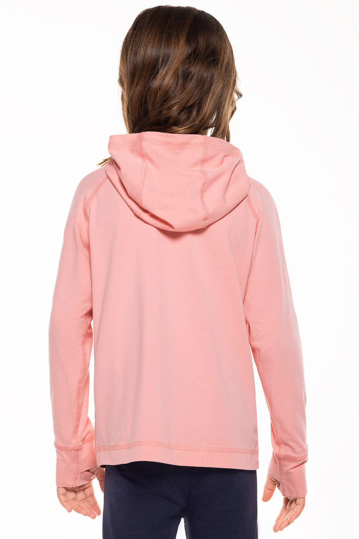 Kid's LumaLeo Hoodie | Peachy Pink