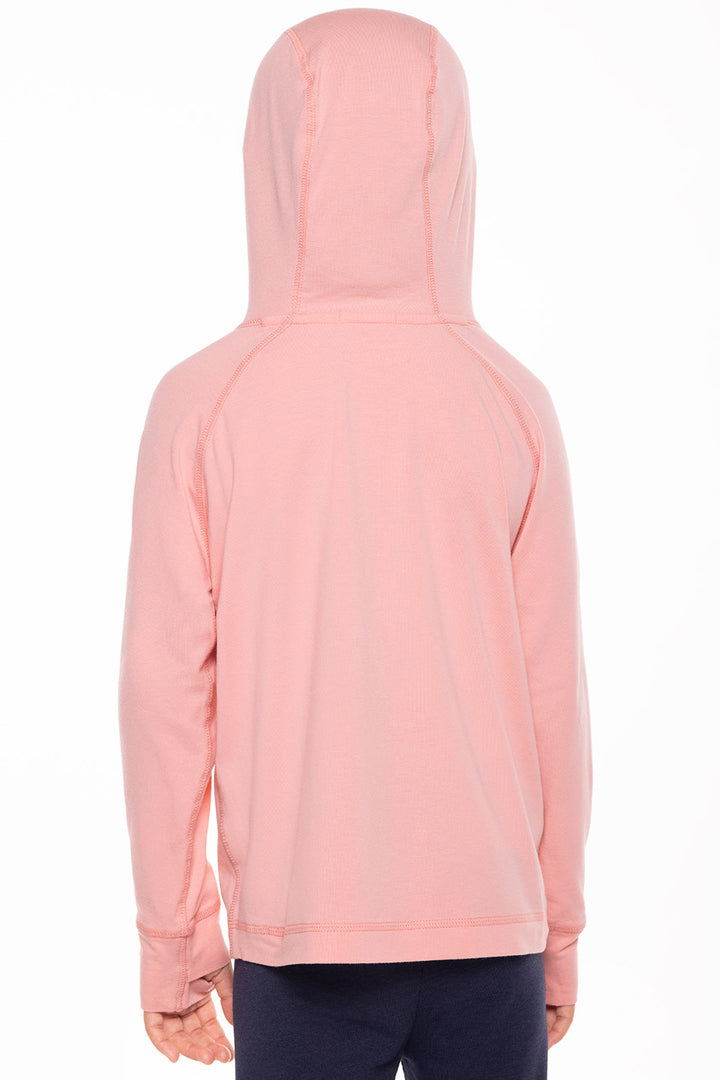 Kid's LumaLeo Hoodie | Peachy Pink