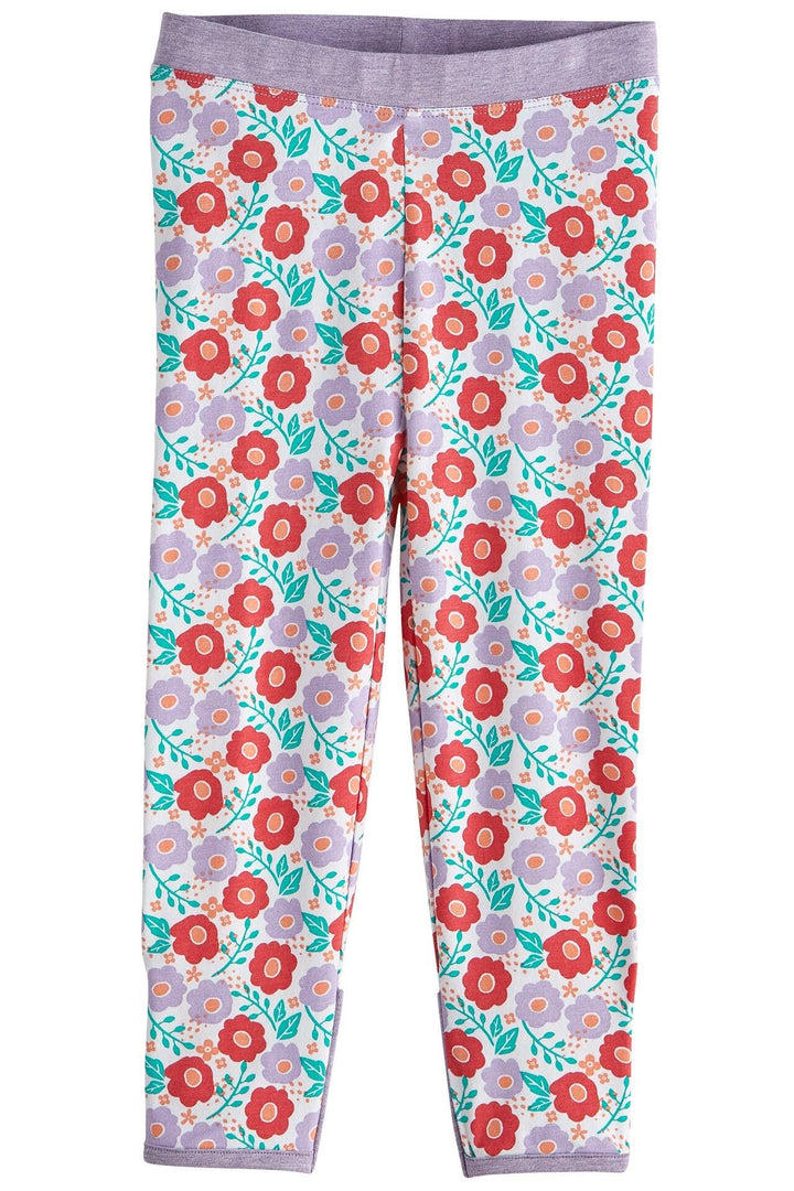 Baby LumaLeo Leggings | White Blushing Blooms