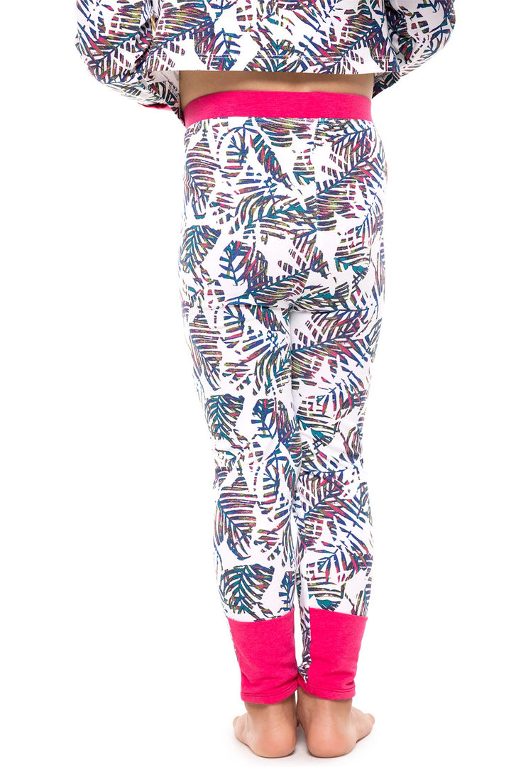 Baby LumaLeo Leggings | Magnolia Pink Beach Leaves