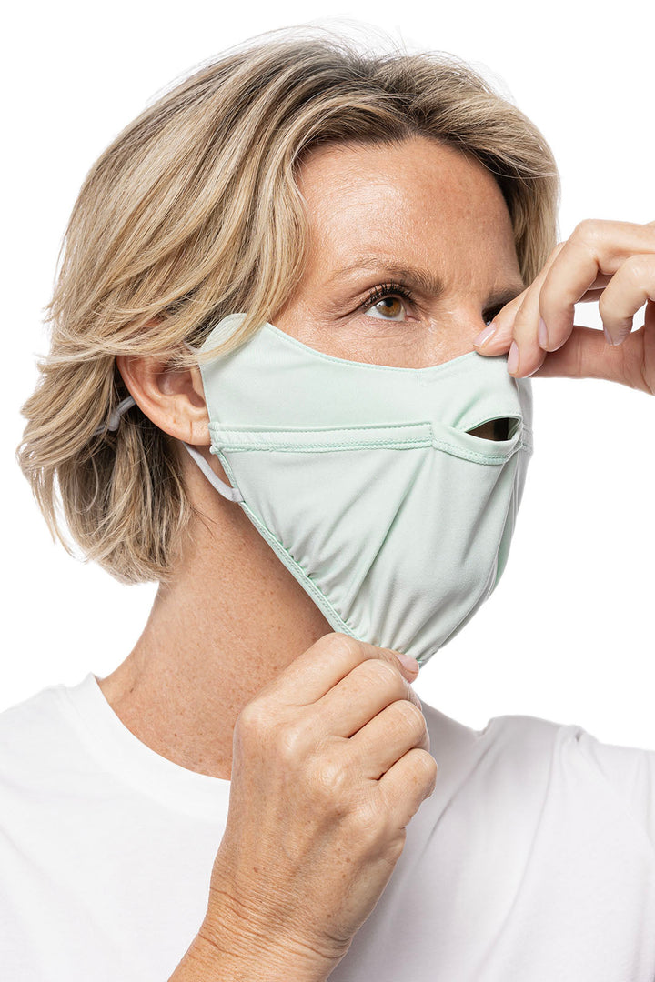 Unisex Zenith UV Half Mask | Misty Aqua