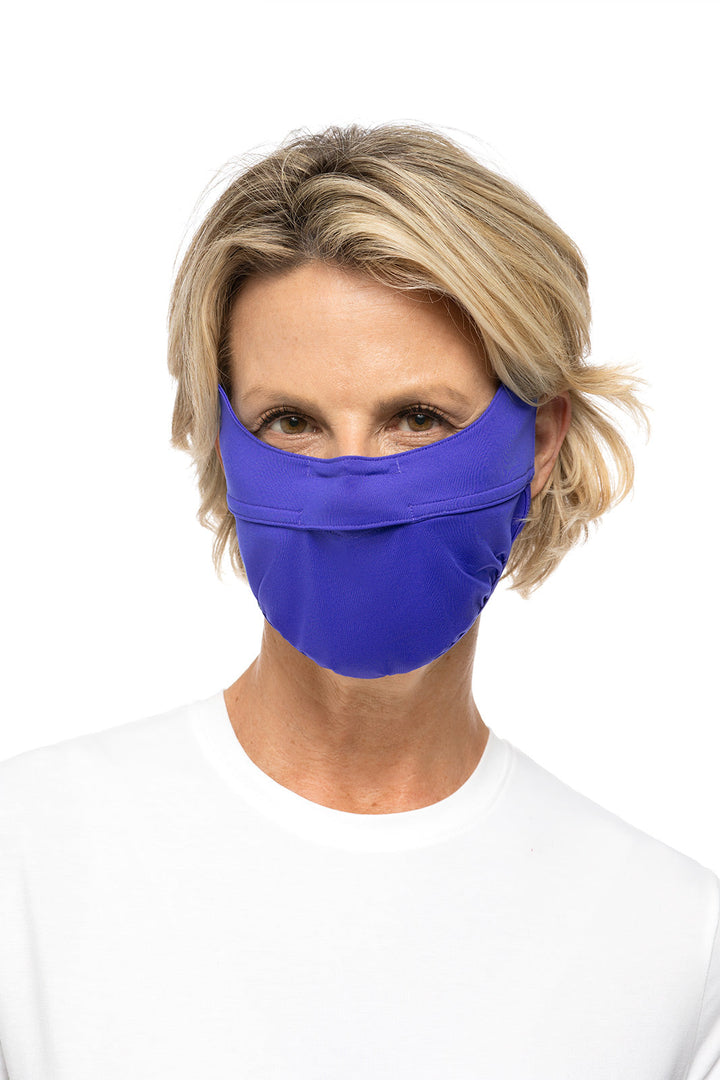 Unisex Zenith UV Half Mask | Baja Blue