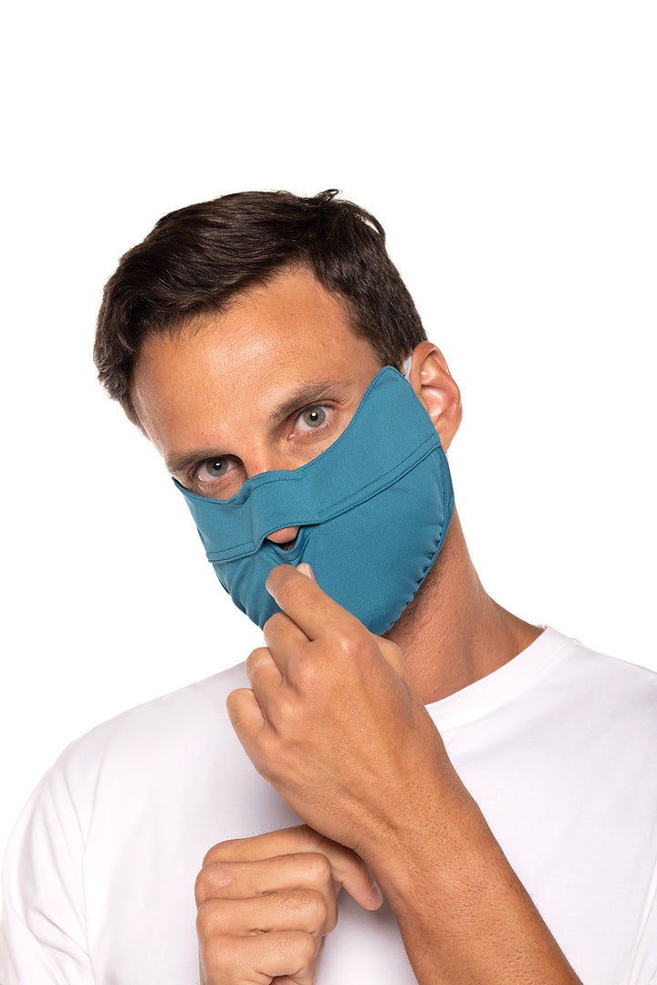 Unisex Zenith UV Half Mask | Tahitian Teal