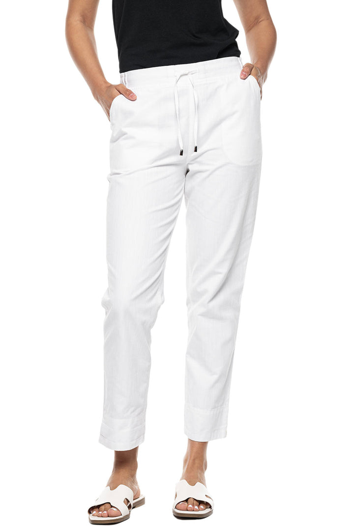 Women's Enclave Weekend Pants | White Chambray