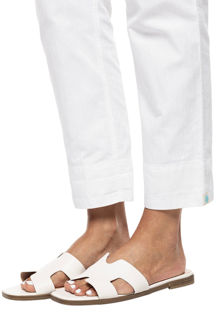 Women's Enclave Weekend Pants | White Chambray