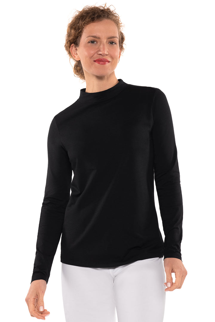 Women's Islandia Long Sleeve Turtleneck | Black