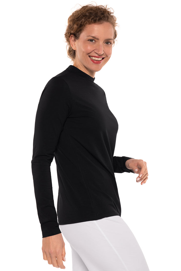 Women's Islandia Long Sleeve Turtleneck | Black