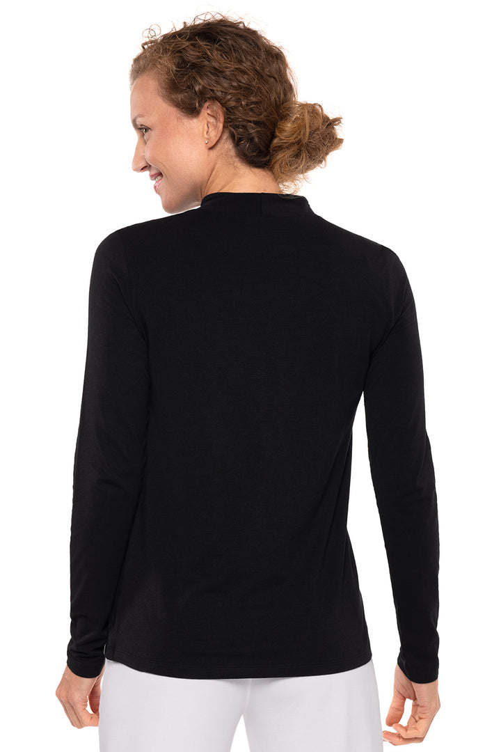 Women's Islandia Long Sleeve Turtleneck | Black