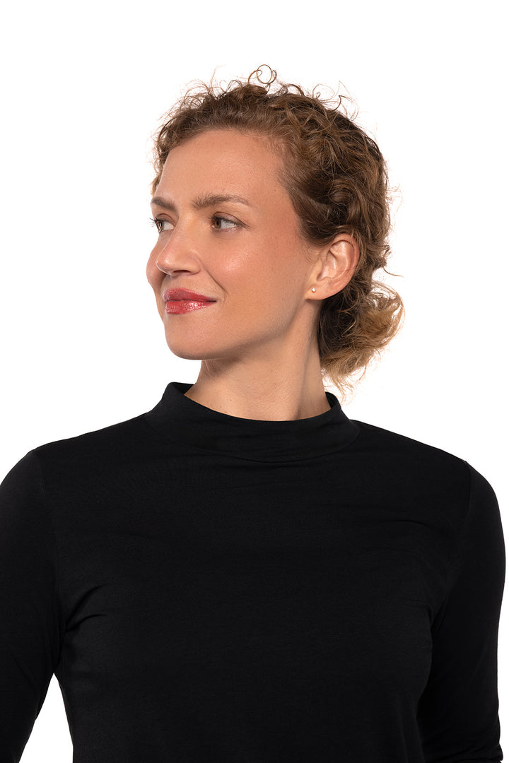 Women's Islandia Long Sleeve Turtleneck | Black