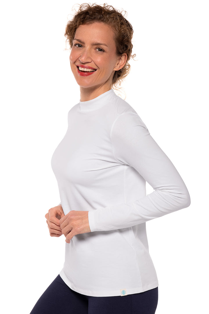 Women's Islandia Long Sleeve Turtleneck | White