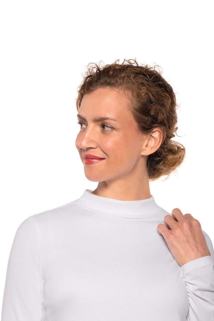 Women's Islandia Long Sleeve Turtleneck | White