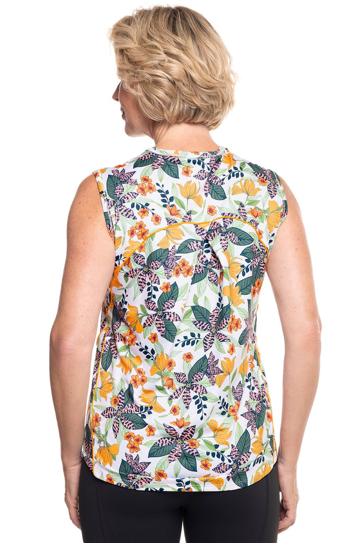 Women's Accelera Tank | Apricot Crush Floral Paradise