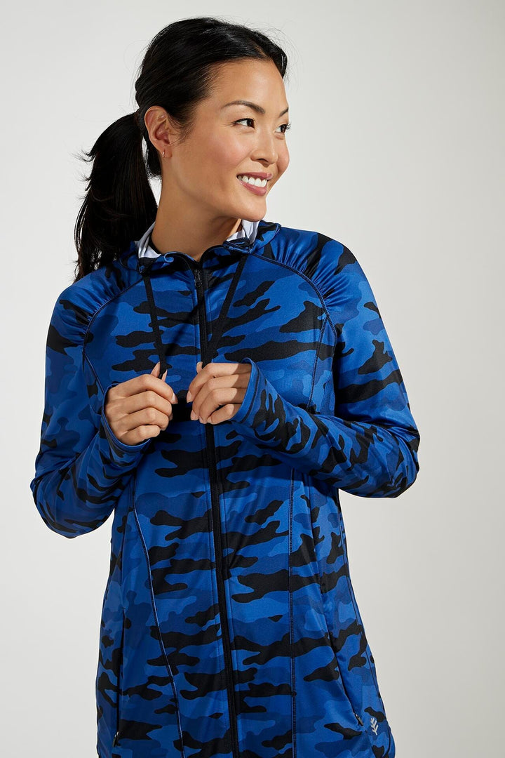 Women's Astir Full-Zip Jacket | Dark Blue Modern Camo