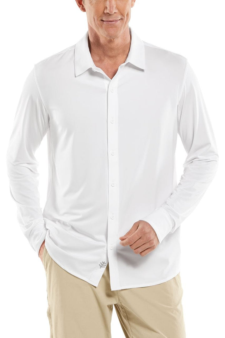 Coolibar UPF 50+ Men's Vita Button Down Shirt - Sun Protective