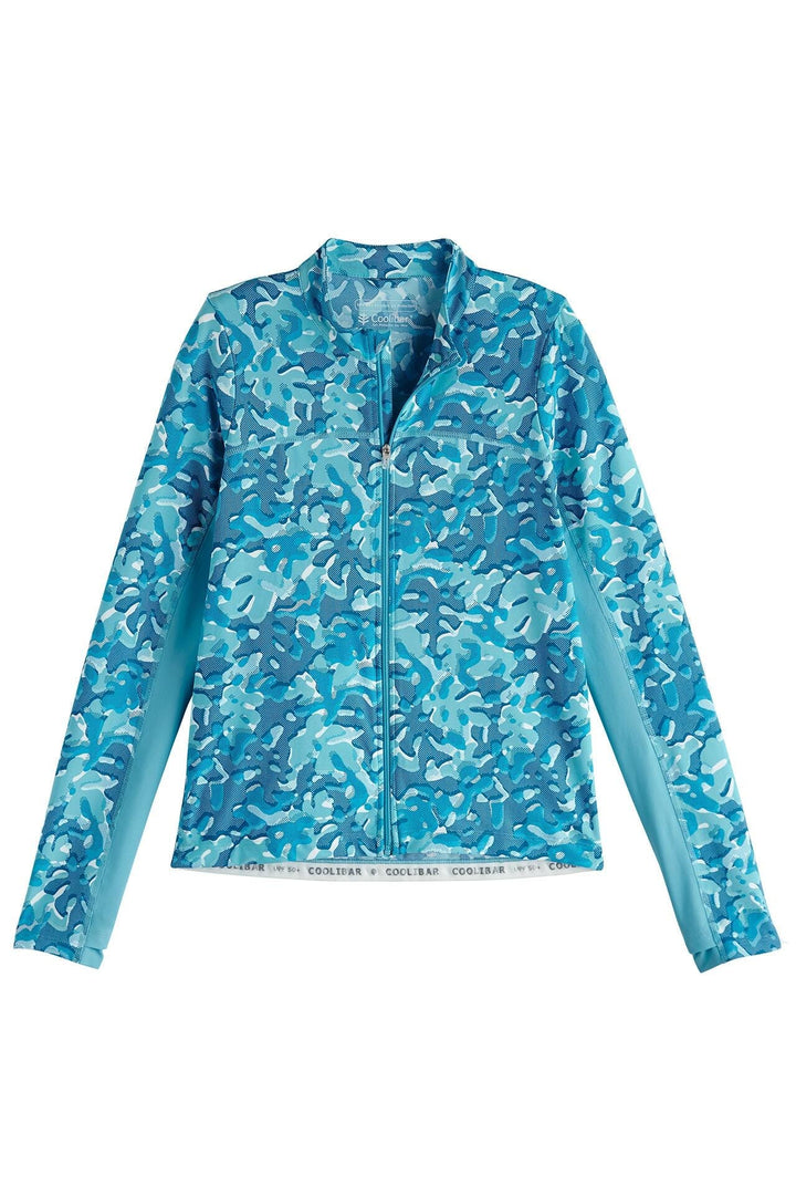 Kid's Turtle Bay Swim Jacket | Aruba Blue Sea Camo