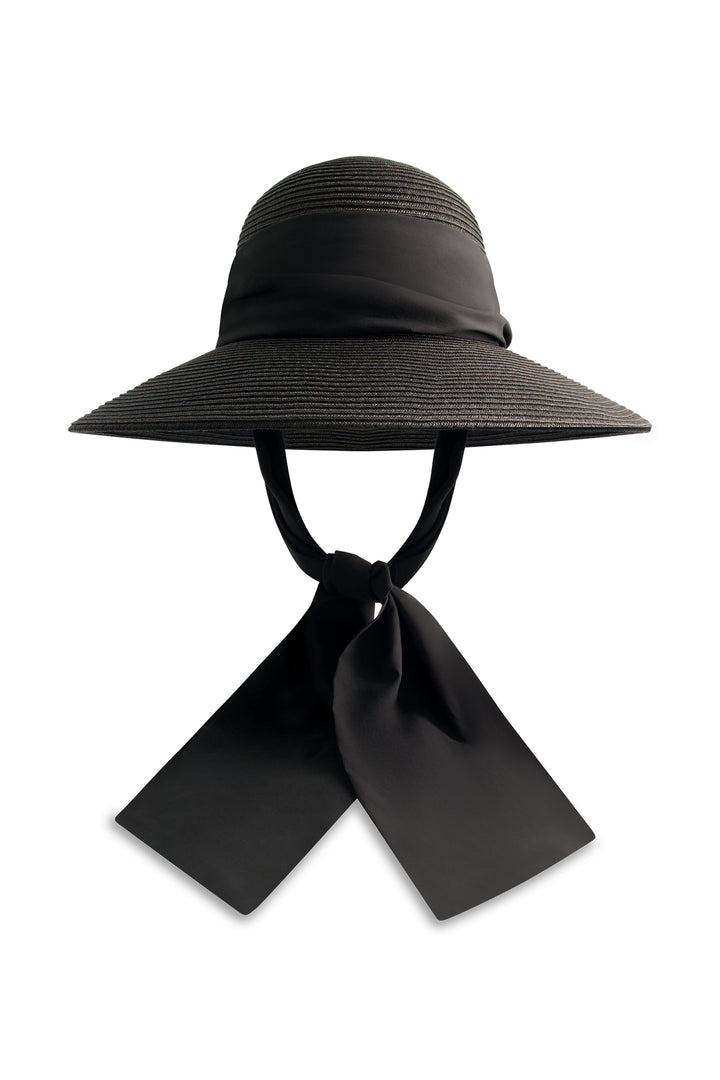 Stella Scarf Detail Hat  | Black