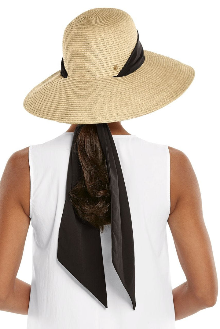 Women's Stella Scarf Detail Hat | Natural/Black/White