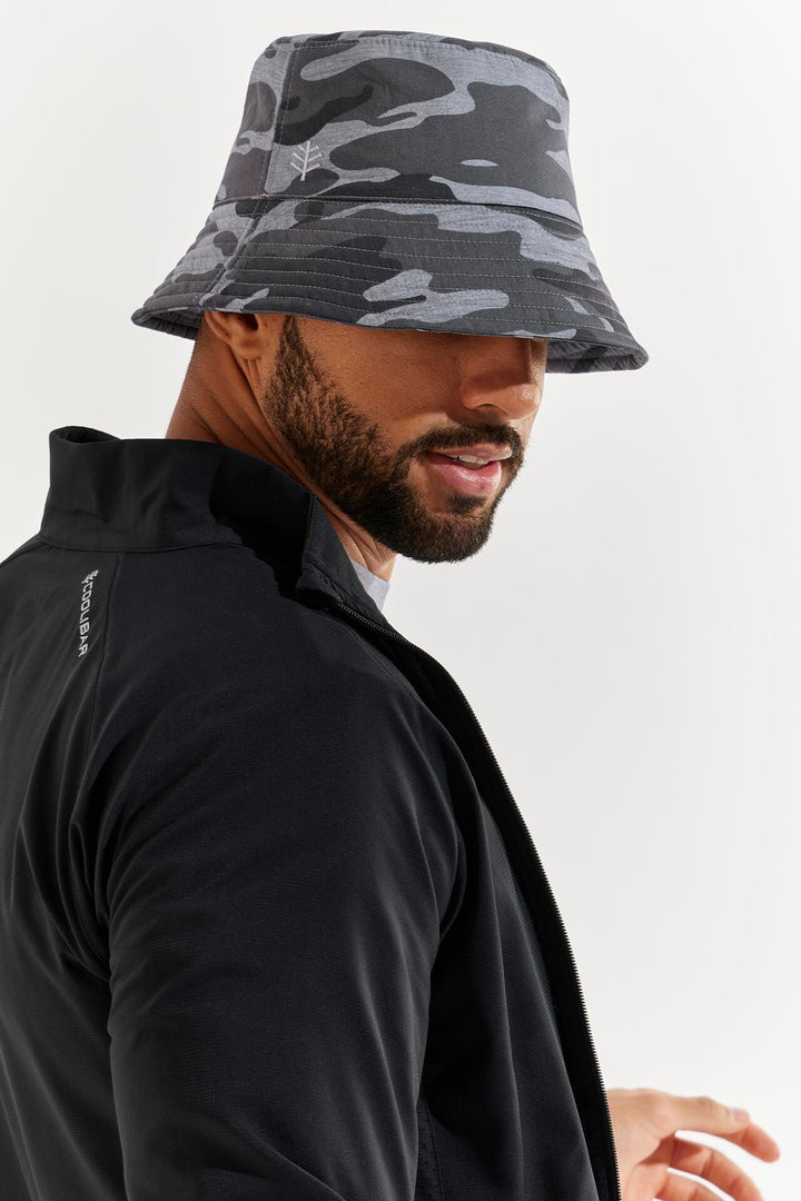 Men's Gavin Cotton Bucket Hat | Grey Modern Camo