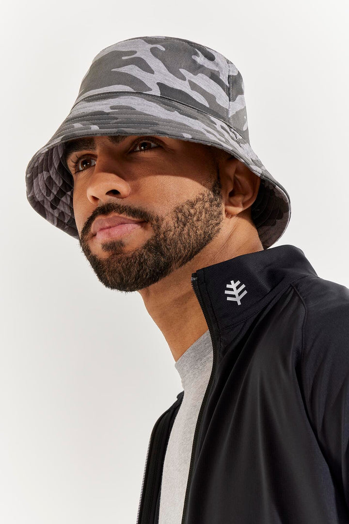 Men's Gavin Cotton Bucket Hat | Grey Modern Camo