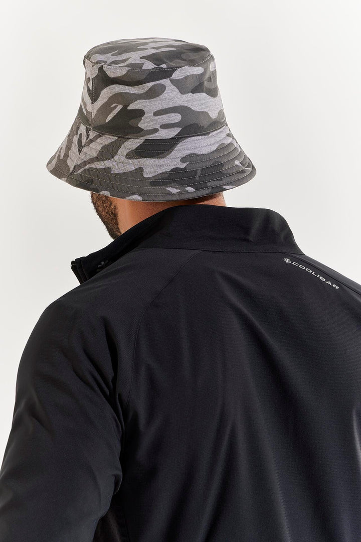 Men's Gavin Cotton Bucket Hat | Grey Modern Camo