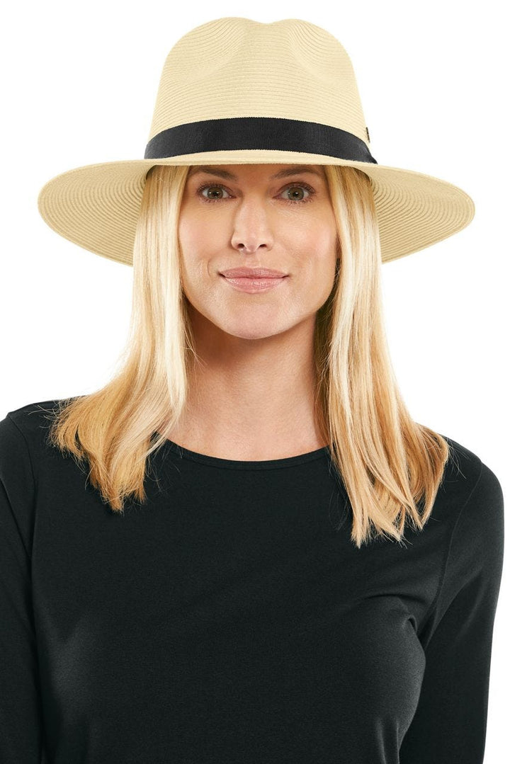 Unisex Peyton Lightweight Fedora | Ivory/Black