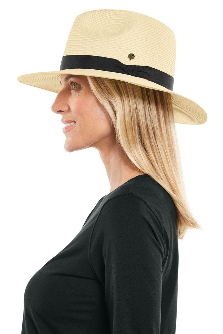 Unisex Peyton Lightweight Fedora | Ivory/Black