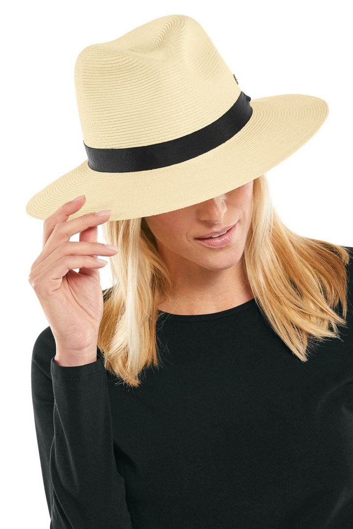 Unisex Peyton Lightweight Fedora | Ivory/Black