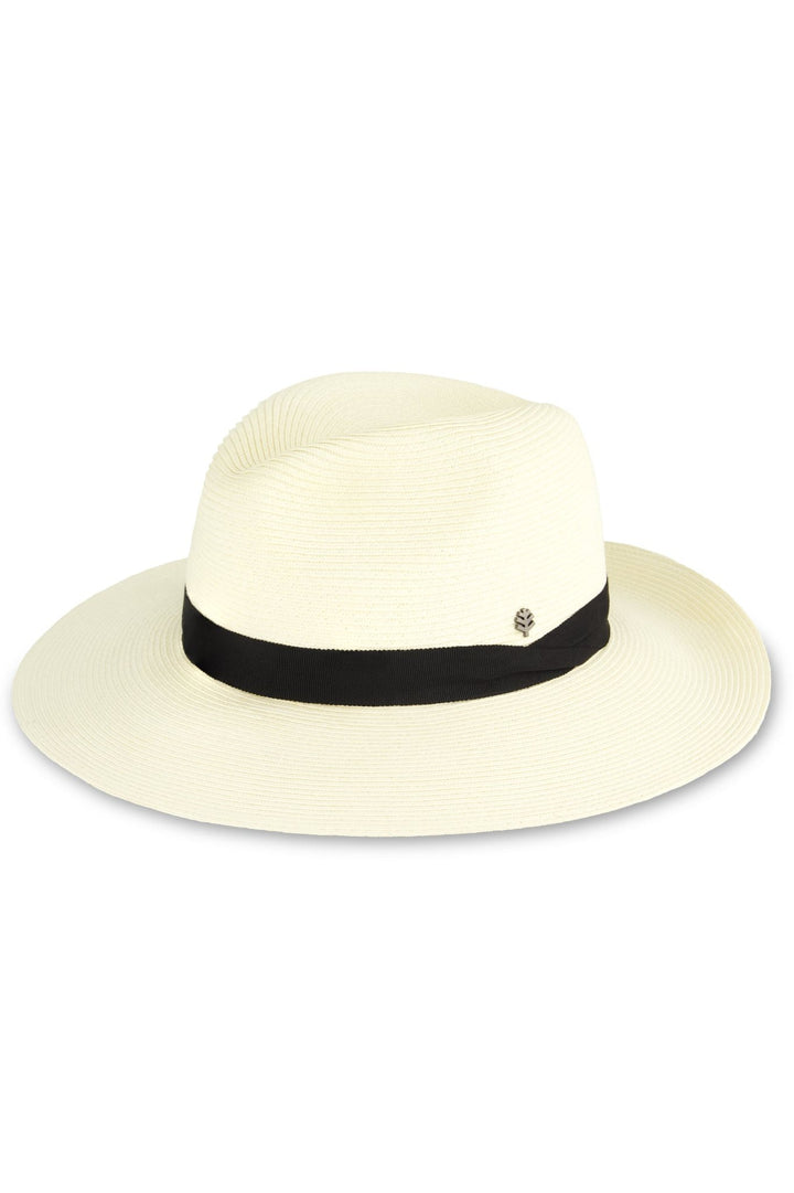 Unisex Peyton Lightweight Fedora | Ivory/Black