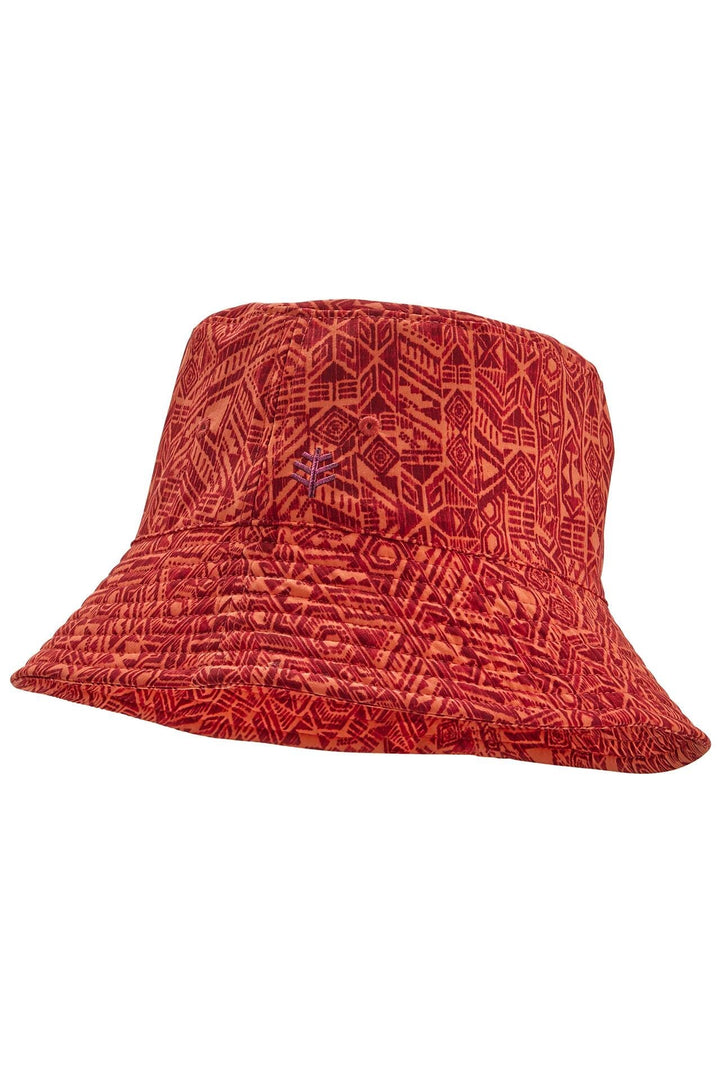 Wyatt Swim Printed Bucket Hat | Grenada Red Tiki Geo